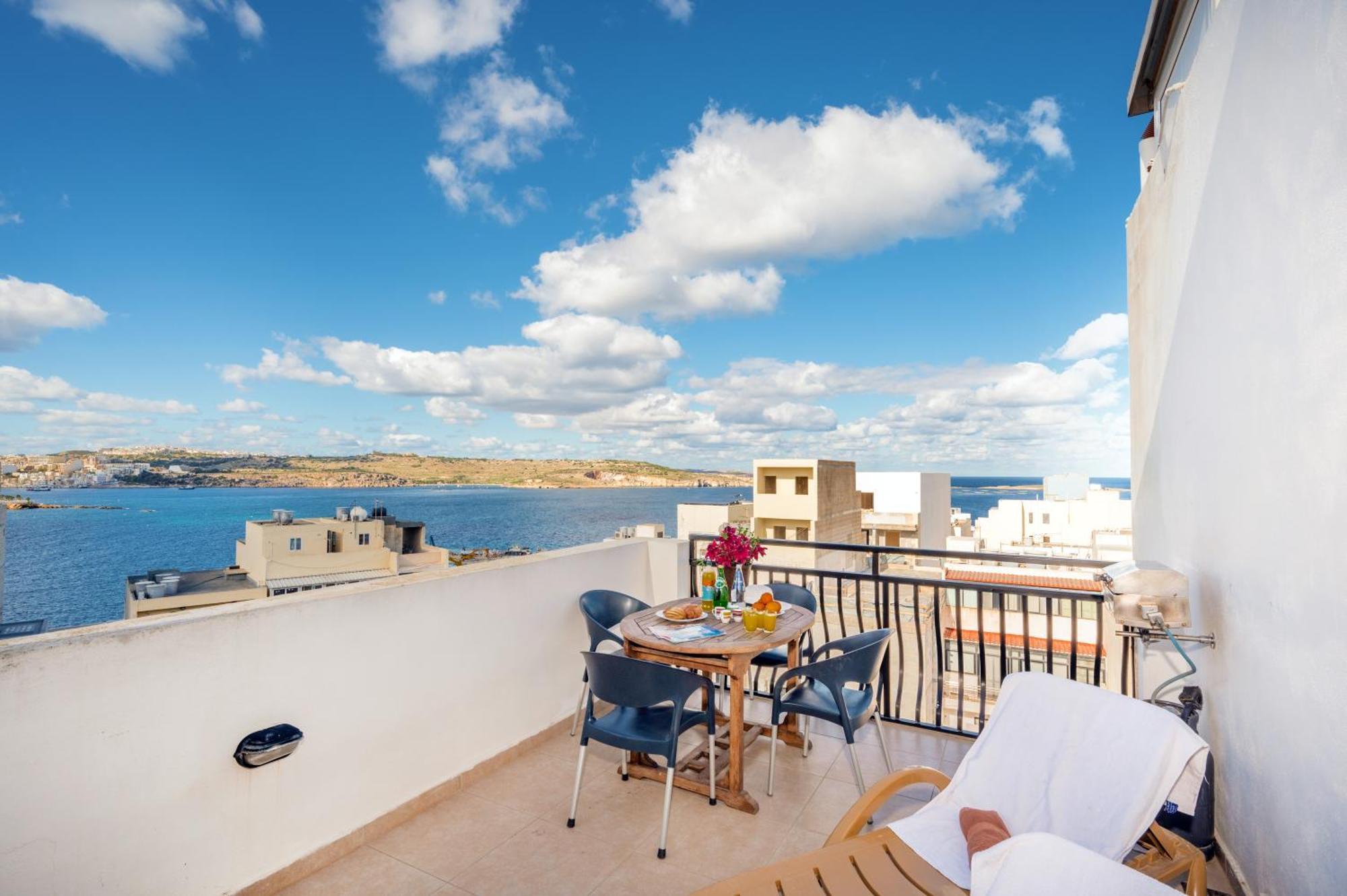 Seashells 2 Bedroom Apartment With Sunny Terrace With Stunning Sea Views - By Getawaysmalta St. Paul's Bay Exterior foto